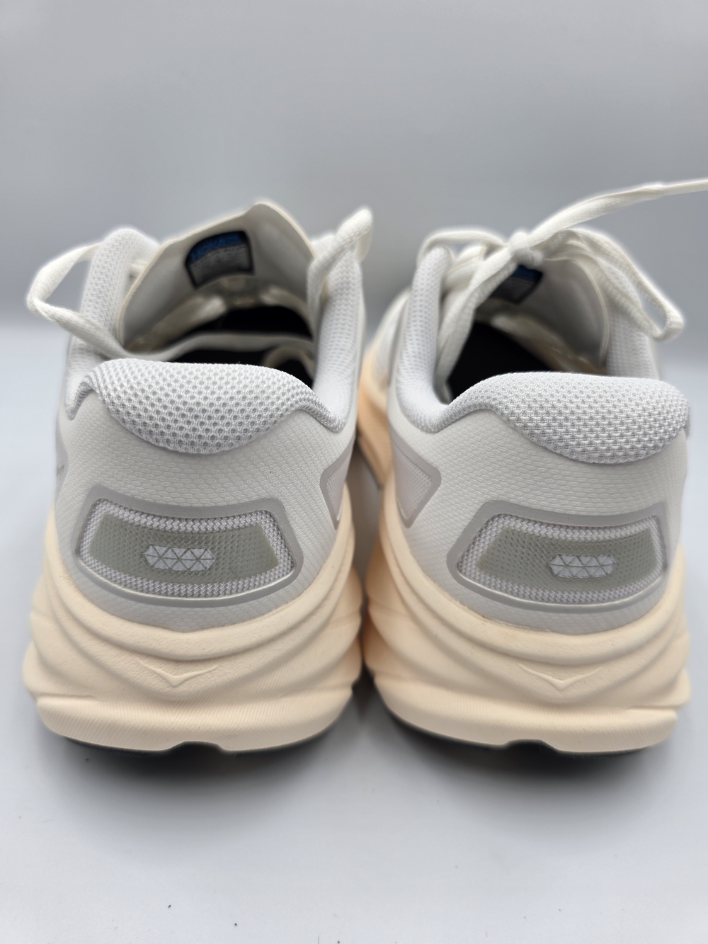 Hoka Clifton One 9 Sneakers - Light Gray with Cream Sole - Picture 5 of 6